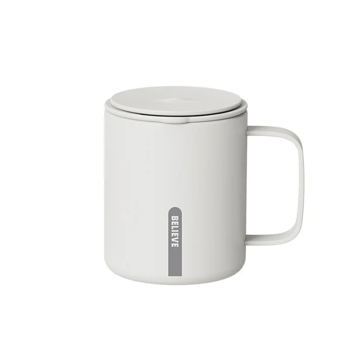 Vaso de acero inoxidable de 12 oz con asa