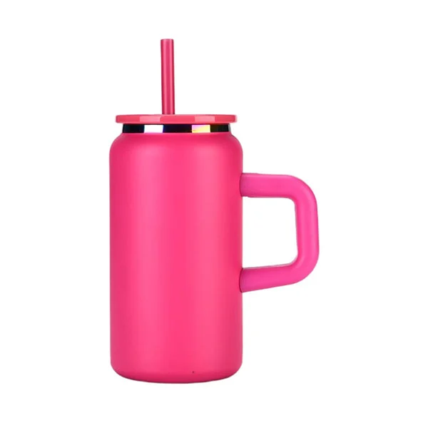 16 oz de acero inoxidable al vacío puede tazas con manijas extraíbles