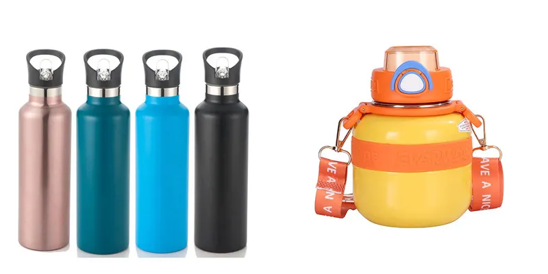 Las diferencias entre un matraz y una botella de agua