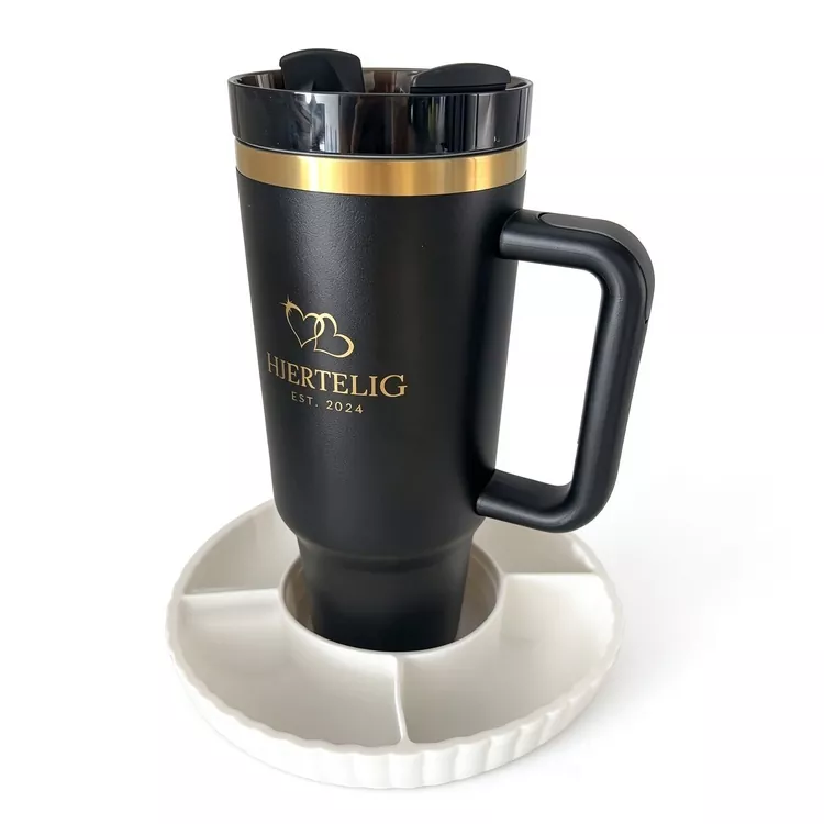 Vaso de 40 oz con plato de fruta de silicona