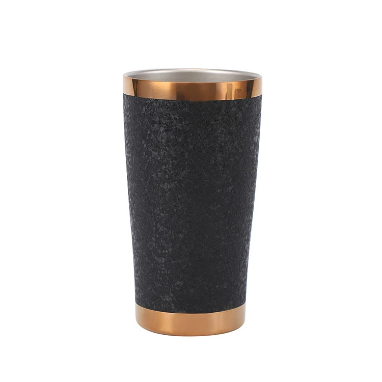 Vaso de retención de hielo con pajita