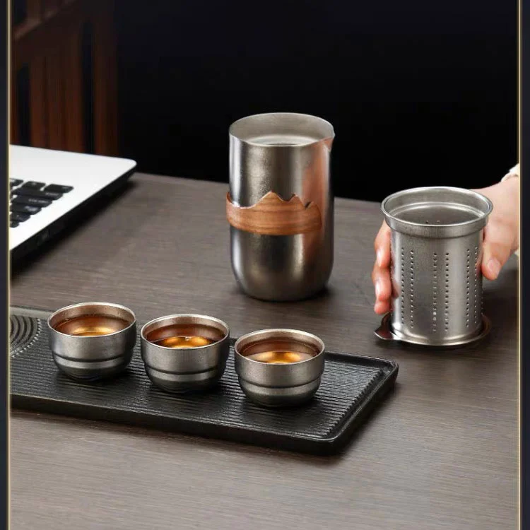 Juego de té al aire libre