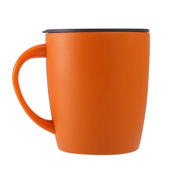 Taza de café de acero inoxidable con tapa