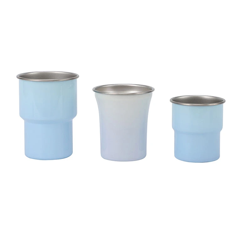 Vaso aislado de acero inoxidable de boca ancha